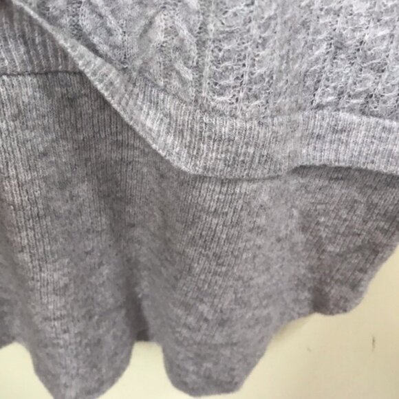 TAHARI NEW Cable Knit Oversized Mohair Wool Spandex Long Sweater Stretch Cozy L - Picture 10 of 16